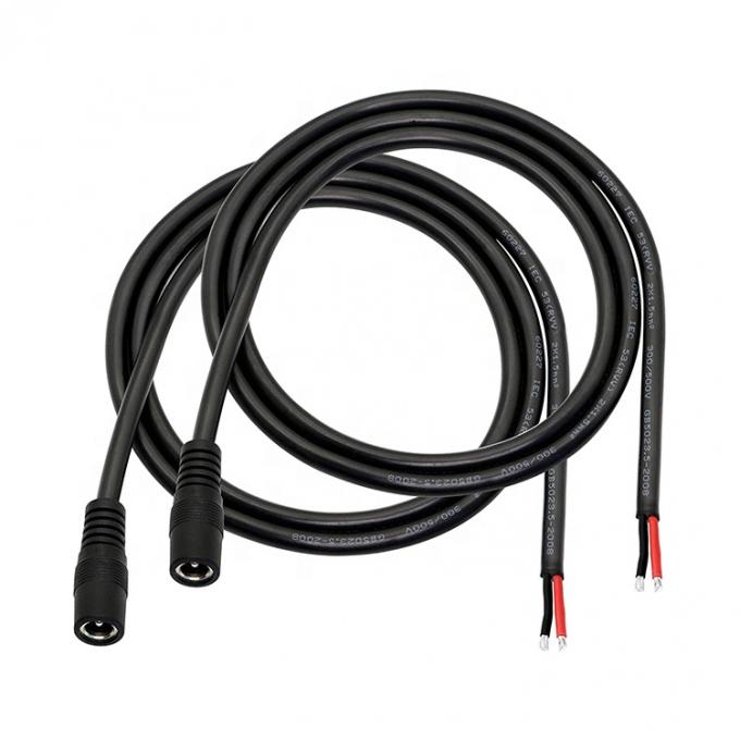 12V DC Barrel Jack 5.5x2.1mm 5.5x2.5mm 3.5x1.35mm Male Female Socket to Open Pigtail DC Power Cable 1