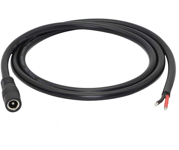 12V 24V DC Supply Input Jack 2.1x5.5mm Male Female Socket Barrel Connector to Open DC Pigtail Power Cable 2