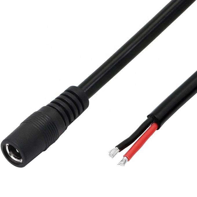 12V DC Barrel Jack 5.5x2.1mm 5.5x2.5mm 3.5x1.35mm Male Female Socket to Open Pigtail DC Power Cable 2