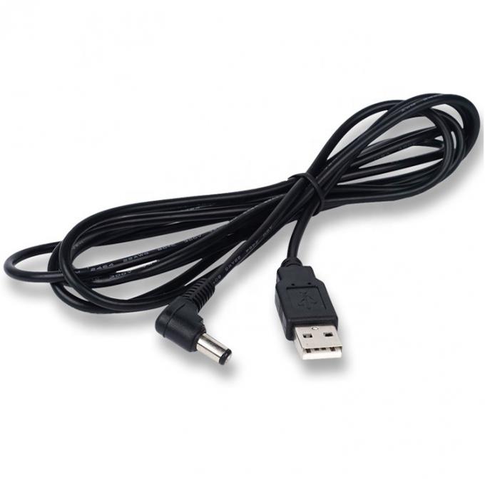 Custom USB Male to Right Angle 5.5 X 2.1mm 2.5 3.5 1.35 Connector  Male DC Cable 2
