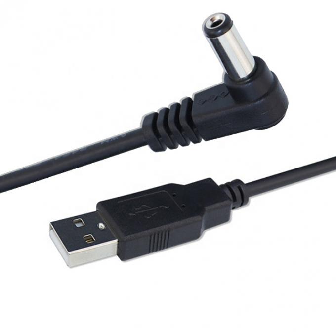 Custom USB Male to Right Angle 5.5 X 2.1mm 2.5 3.5 1.35 Connector  Male DC Cable 3