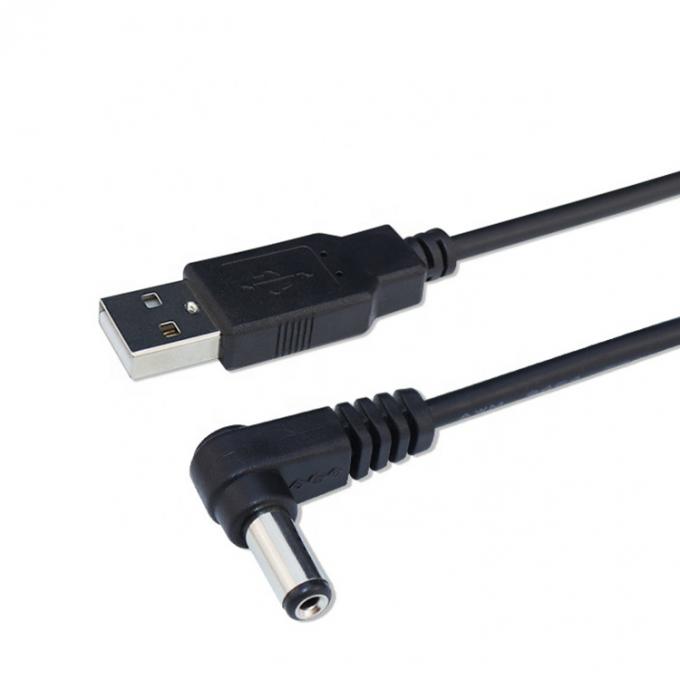 Custom USB Male to Right Angle 5.5 X 2.1mm 2.5 3.5 1.35 Connector  Male DC Cable 6