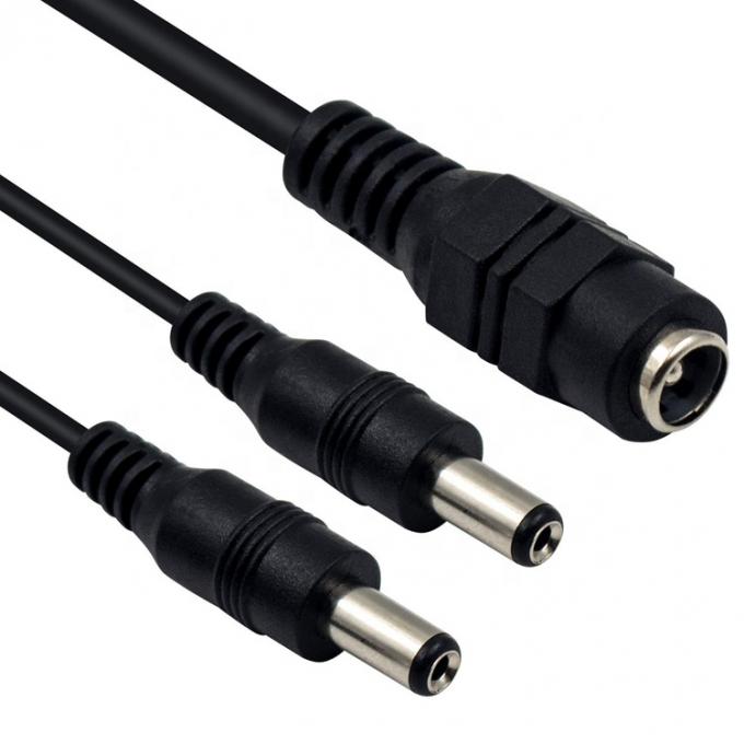 1 to 2 ways 1 Female to 2 Male 5.5x2.1 mm DC Power Supply Splitter Cable for CCTV Camera  Led Strip 3