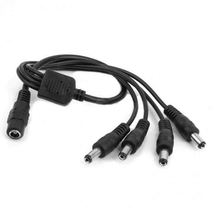 1 to 4 ways 1 Female to 4 Male 5.5x2.1 mm DC Power Supply Splitter Cable for CCTV Camera LED 1