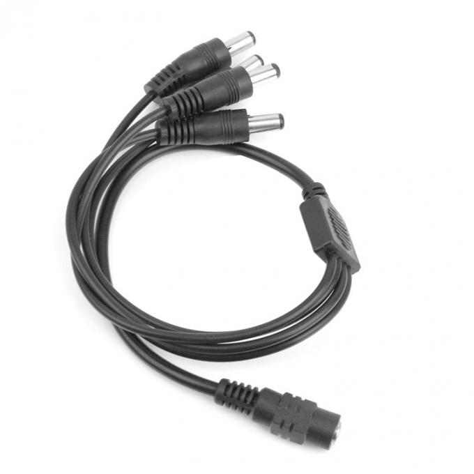 1 to 4 ways 1 Female to 4 Male 5.5x2.1 mm DC Power Supply Splitter Cable for CCTV Camera LED 3