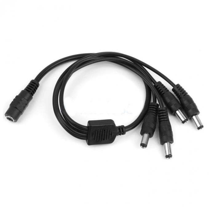 1 to 4 ways 1 Female to 4 Male 5.5x2.1 mm DC Power Supply Splitter Cable for CCTV Camera LED 2