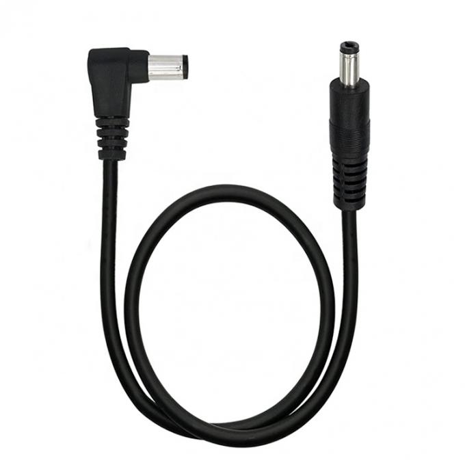 90 Degree Right Angle Male to Straight Male 5.5x2.1mm Barrel Jack DC Power Extension Cable 1