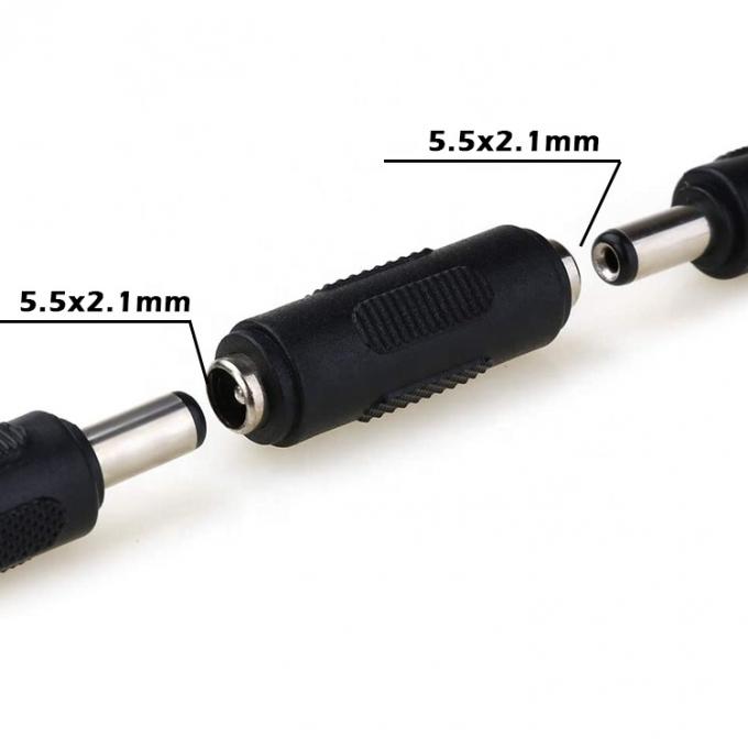 12V 24V  Male Female 2.1x5.5mm 2.5x5.5mm DC Barrel Jack Power Connector Adapter 3