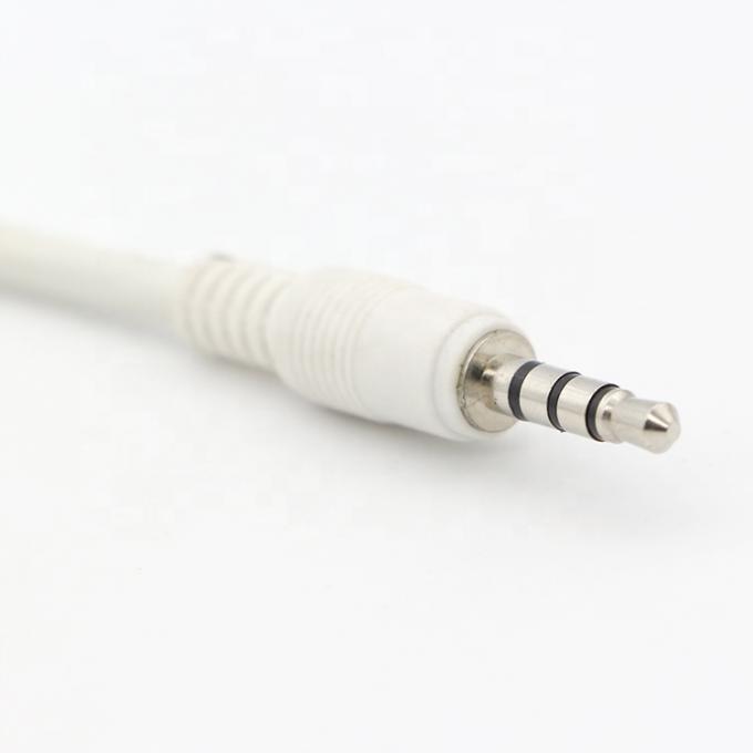 Custom White 3.5mm TRRS Audio DC Jack to JST 2.0mm 2.54mm Pitch Connector Assembly Cable 1