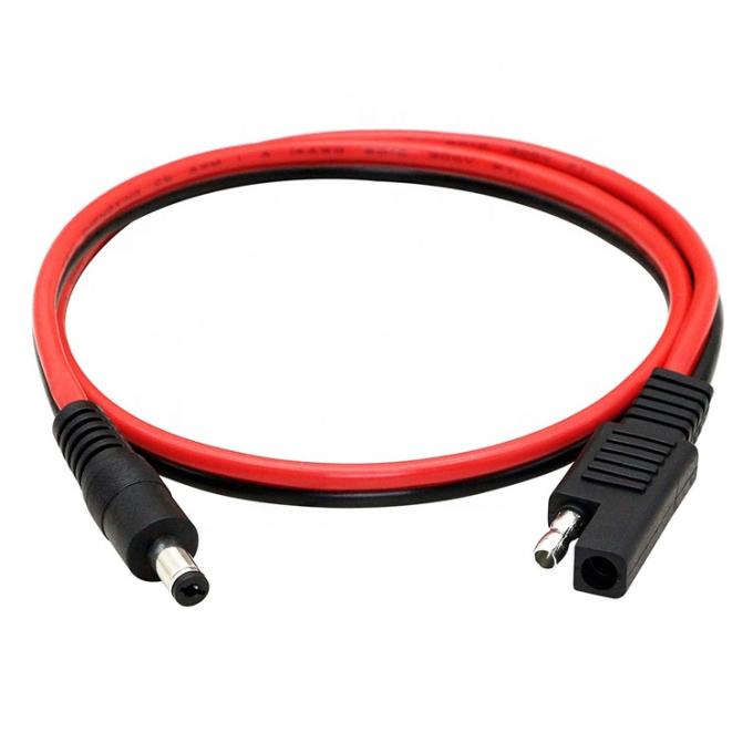 14AWG DC Plug 5.5x2.1mm Male to SAE 2 Pin Connectors Extension Cable for Automotive Rv Solar Panel 0
