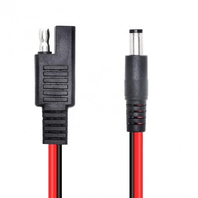 14AWG DC Plug 5.5x2.1mm Male to SAE 2 Pin Connectors Extension Cable for Automotive Rv Solar Panel 1
