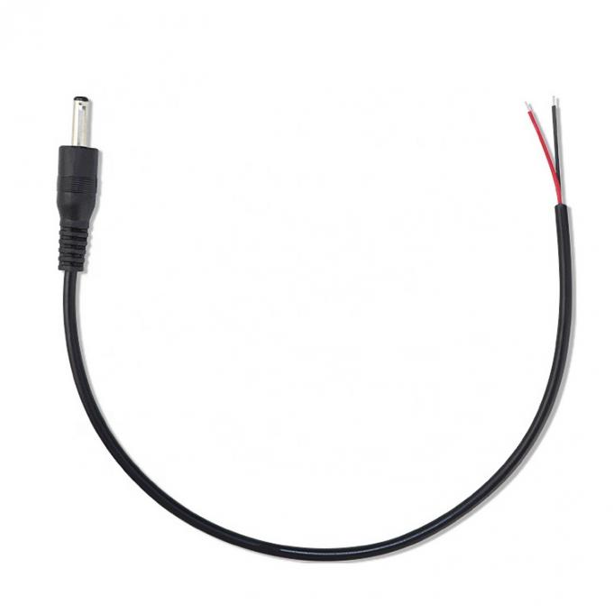 DC Barrel Jack Male 3.5x1.35mm to Stripped Tinned Wire Pigtail Bare End Cable 1
