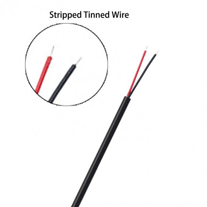 Customization 90 Degree Angle DC Barrel Jack Male 3.5x1.35mm to Stripped Tinned Wire Pigtail Bare End Cable 4