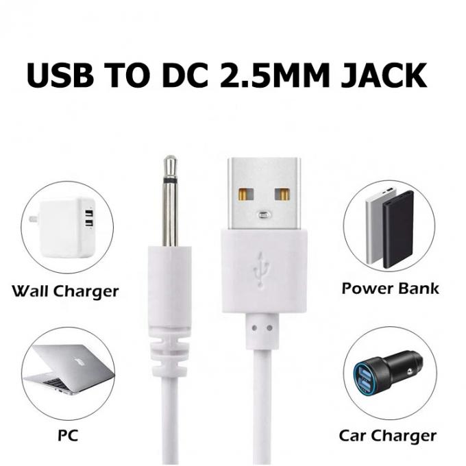 Multi Sizes USB to 2.5mm DC Jack Power Charging Cable for Vibrator 1