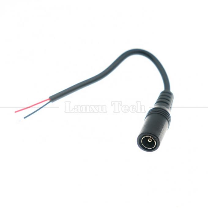 Customized DC Female Barrel Jack Plug 5.5x2.1mm Connector to Open Tinned Pigtail Wire Cable for Led Light 1