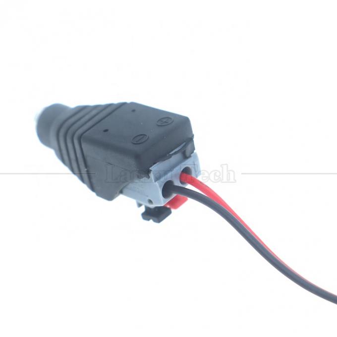5V 12V Solderless Press Button DC 5.5*2.1mm Male Female Barrel Jack to 2p Wires Cable Cable Connector for LED Strip Camera 2