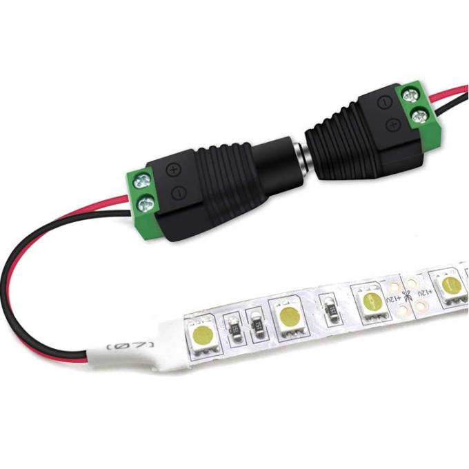 Solderless 12v 24v 5.5x2.5mm 5.5x2.1mm Female DC Power Plug Connector Jack Adapter for CCTV Camera Led Strip Lights 5