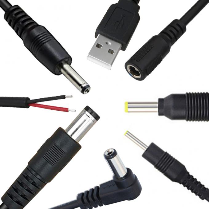 Custom 16AWG 18 20 22 24 26 28 AWG Male to Male 5.5x2.1mm 5.5x2.5mm 3.5x1.35mm 12V DC Plug Power Supply Extension Cable for CCTV 1