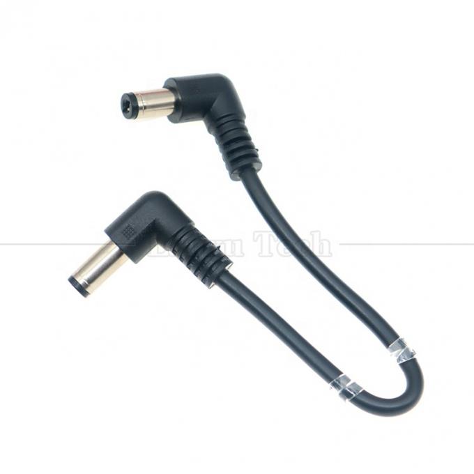 12V 24V Male to Male DC Angled Plug Jack Connector 5.5*2.1mm Power Supply Extension Wire Cables 1