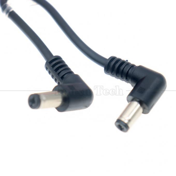 12V 24V Male to Male DC Angled Plug Jack Connector 5.5*2.1mm Power Supply Extension Wire Cables 3