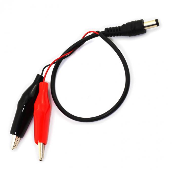 30cm DC Barrel Jack 5.5x2.1mm Male Female to Dual Alligator Clips Power Supply DC Cable for CCTV Camera 5