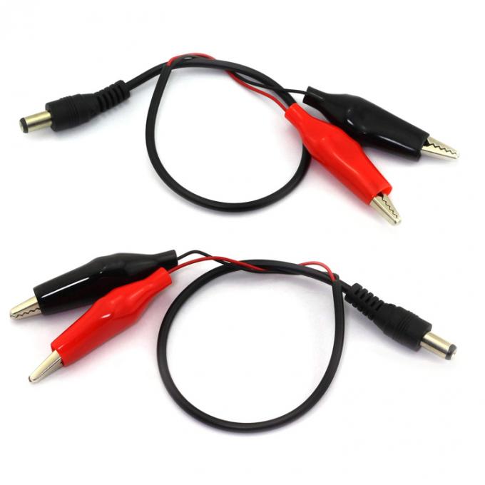 30cm DC Barrel Jack 5.5x2.1mm Male Female to Dual Alligator Clips Power Supply DC Cable for CCTV Camera 6