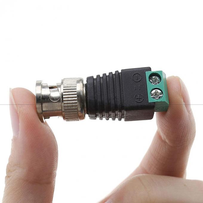 2 Pin Solderless Screw Terminal BNC Male Female Connector Power Adapter for CCTV Camera 5
