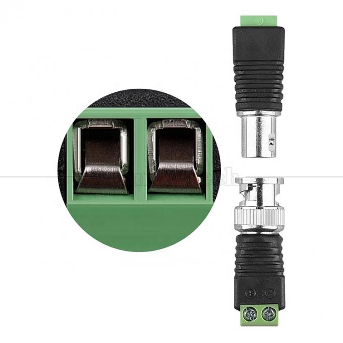 Solderless Screw Terminal Male Female BNC Connector Power Adapter for Cctv Camera Monitor Video Recorder 4