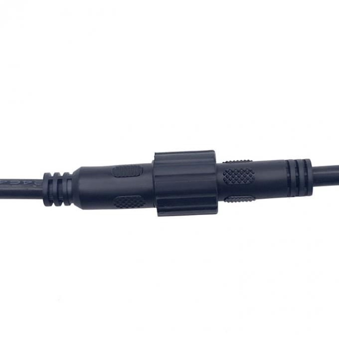 Waterproof Male Female Screw Locking Waterproof DC to Bare Wire Open End Pigtail Power Extension Cable 2