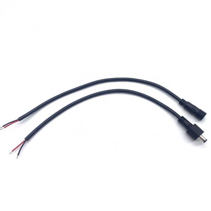 Waterproof Male Female Screw Locking Waterproof DC to Bare Wire Open End Pigtail Power Extension Cable 5