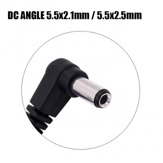 CUSTOM 90 Degree Right Angel DC Barrel Jack Male Female to Open Pigtail DC Power Charger Cable 3