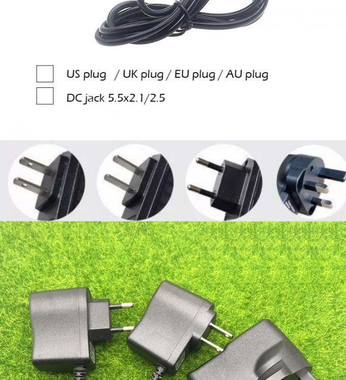 US EU UK AU Plug AC to 5V 9V 12V DC 5.5x2.1mm 2.5 Jack Power Supply Adapter 1