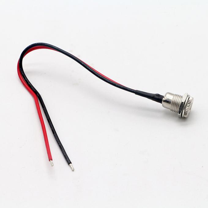 Threaded Female Mount DC099 Barrel Jack Socket 10A 5.5x2.1mm DC Power Adapter Tinnned Wire End Cable 4