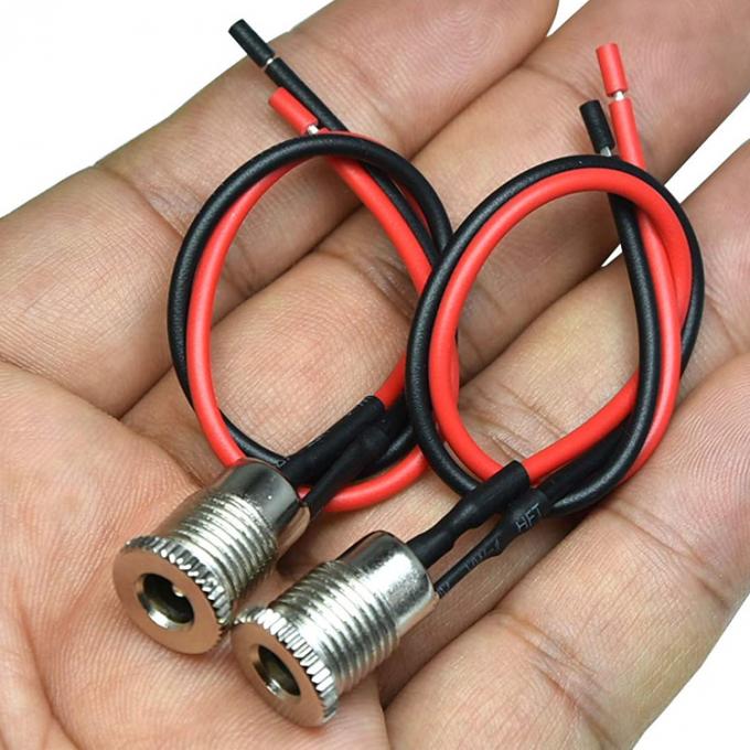 Threaded Female Mount DC099 Barrel Jack Socket 10A 5.5x2.1mm DC Power Adapter Tinnned Wire End Cable 6