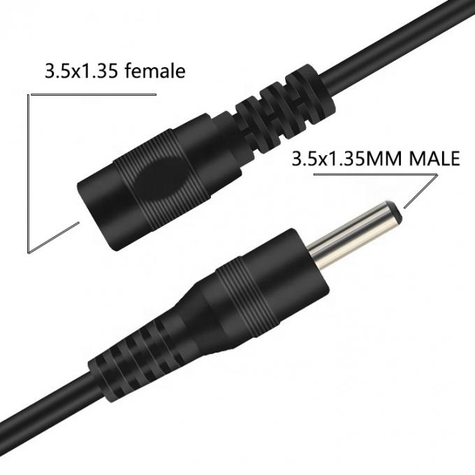Male to Female 3.5 1.35mm DC Power Extension Cable for  CCTV Camera Power Bank 2