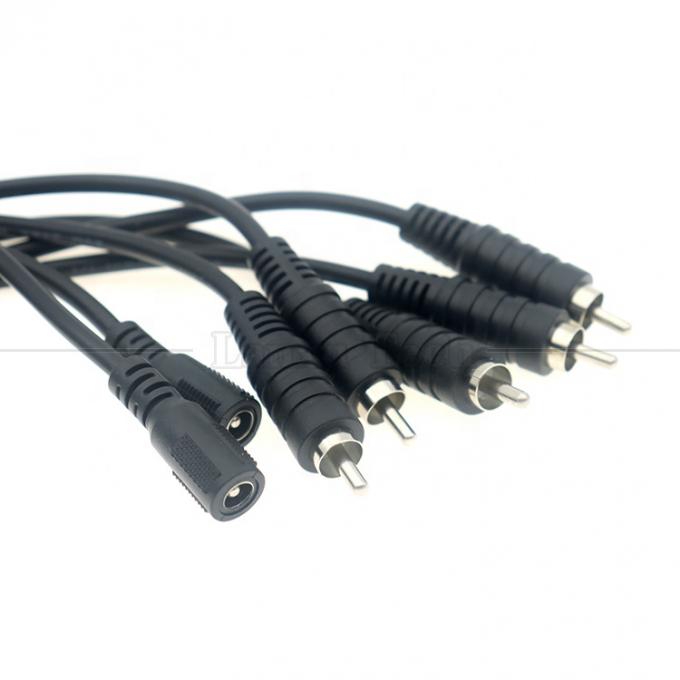 RCA Male to DC 5.5x2.5mm 5.5x2.1mm Female Plug Barrel Jack 12V DC Pedal Power Cable 0