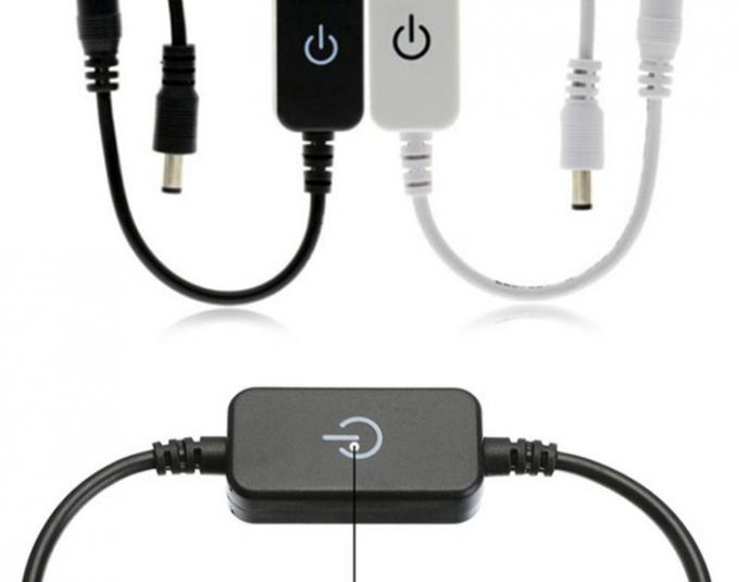 12v 24v Touch Controller Male to Female DC 5.5x2.1mm on off Dimmer Switch for LED Strip Lights 1