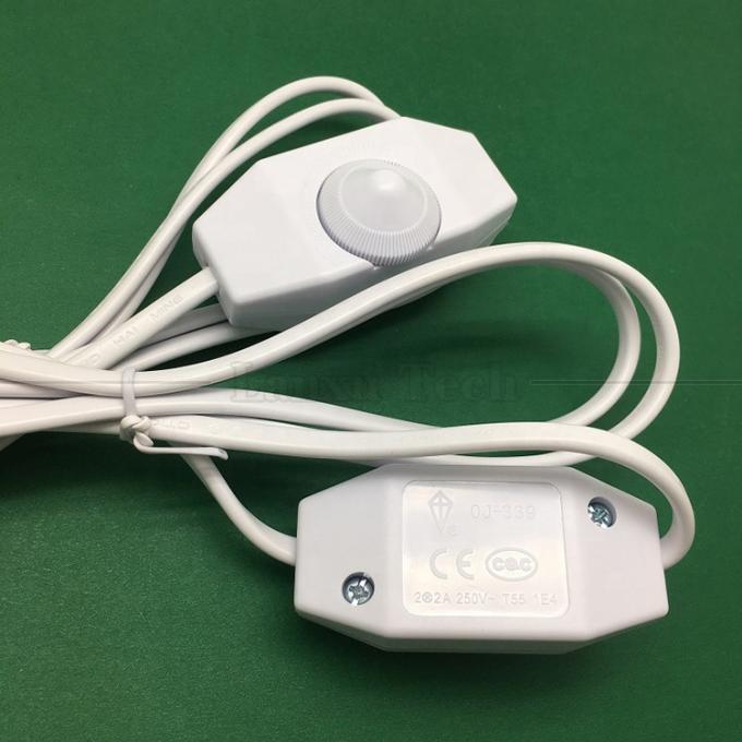 1.8m EU Plug ON OFF LED Dimmer Controller Adapter AC Power Extension Cord Cable for Table Lamp 2