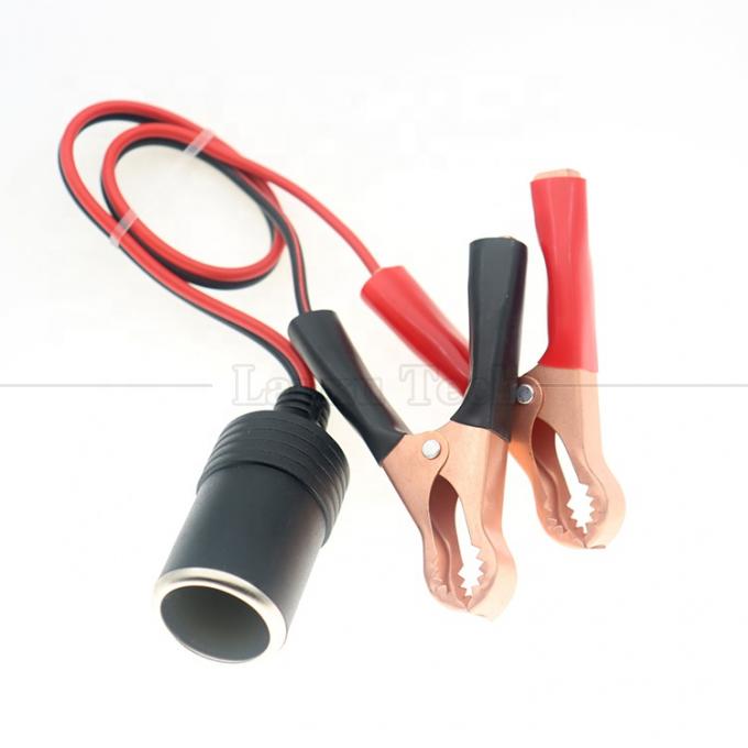 12V Battery Alligator Clips Clamp to Car Cigarette Lighter Female Socket Adapter Power Cable 4
