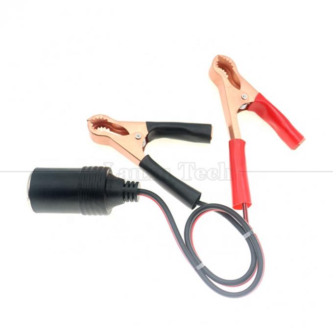12V Battery Alligator Clips Clamp to Car Cigarette Lighter Female Socket Adapter Power Cable 5