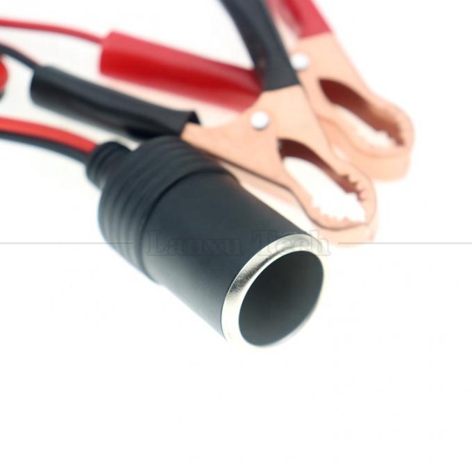12V Battery Alligator Clips Clamp to Car Cigarette Lighter Female Socket Adapter Power Cable 2