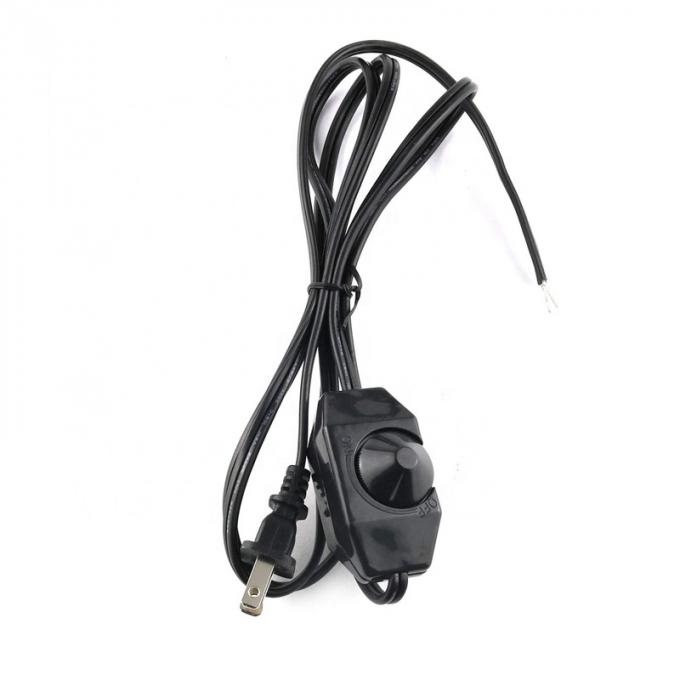 1.8m Rotary Knob Adjustable LED Dimmer Switch Controller Power Cable for Lamp LED Strip 1