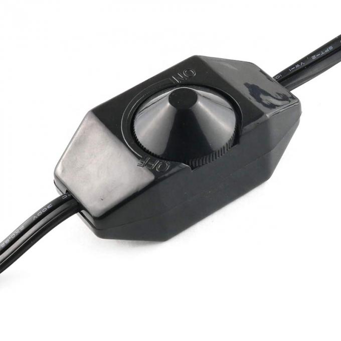 1.8m Rotary Knob Adjustable LED Dimmer Switch Controller Power Cable for Lamp LED Strip 3