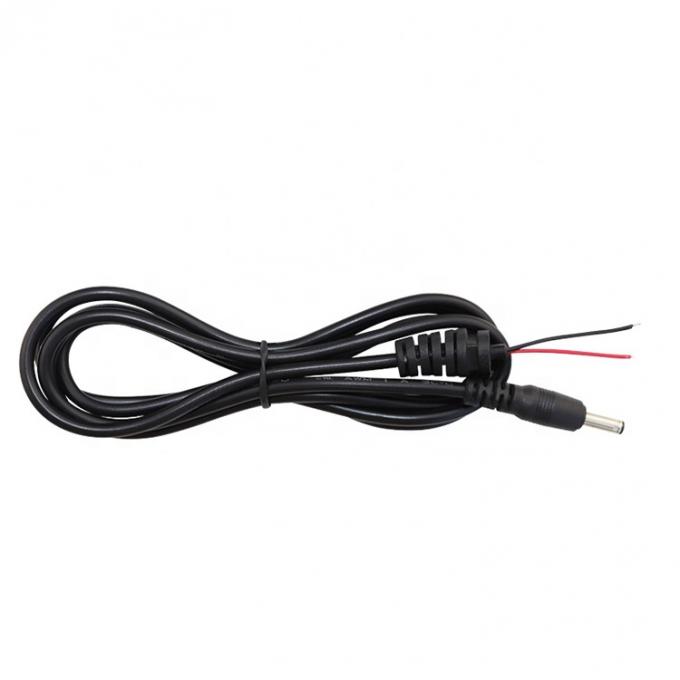 CUSTOM DC Barrel Jack Male 2.1X5.5mm to Stripped Tinned Wire Pigtail Bare End Cable with SR Grommet 4