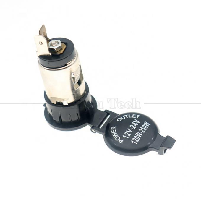 12v 24v Waterproof Gap Car Cigarette Lighter Female Socket Power Charger Adapter for Motorcycle 2