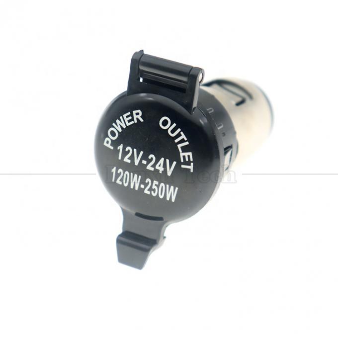 12v 24v Waterproof Gap Car Cigarette Lighter Female Socket Power Charger Adapter for Motorcycle 1