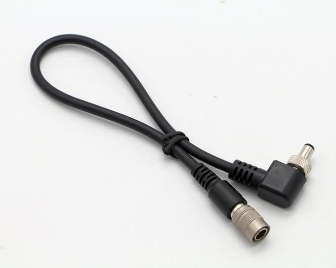 OEM Screw Locking 90 Degree Right Angle 5V 12V Male to Female 5.5x2.1mm 5.5X2.5mm DC Power Cable 6