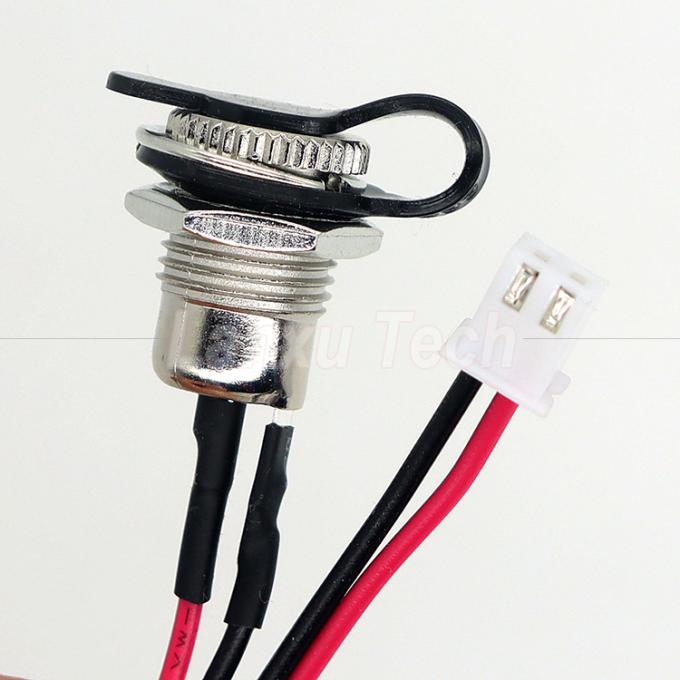 Waterproof DC Female Socket 5.5x2.1mm 5.5x2.5mm Jack DC099 to XH2.54 PH SH VH Connector Cable with Cap 3