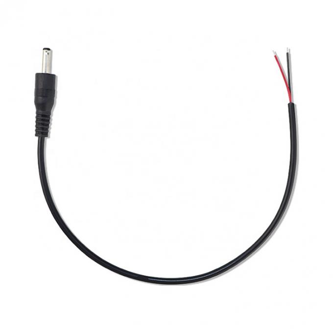 90 Degree Right Angle DC Jack 5.5x2.1mm 5.5x2.5mm 1.35x3.5mm to Open Wire End Pigtail Cable 4