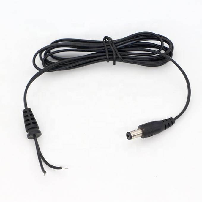 DC Supply Input Barrel Jack 2.1x5.5mm Male Female to Open Pigtail SR DC Power Cable 5